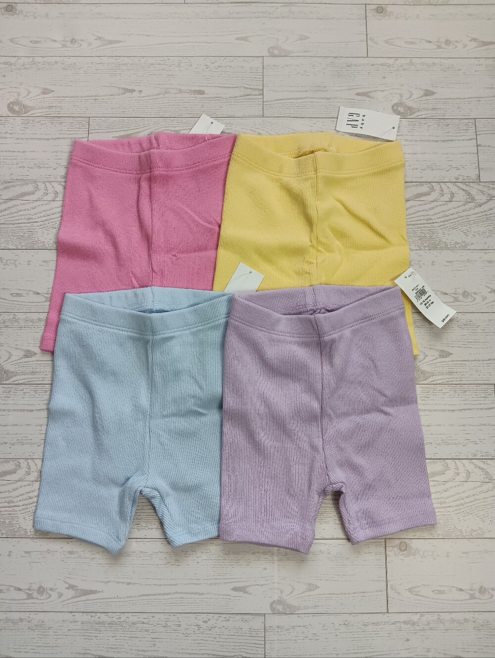 Lot Of 4 Baby Gap Girl's Bike Shorts Size 12-18 Months